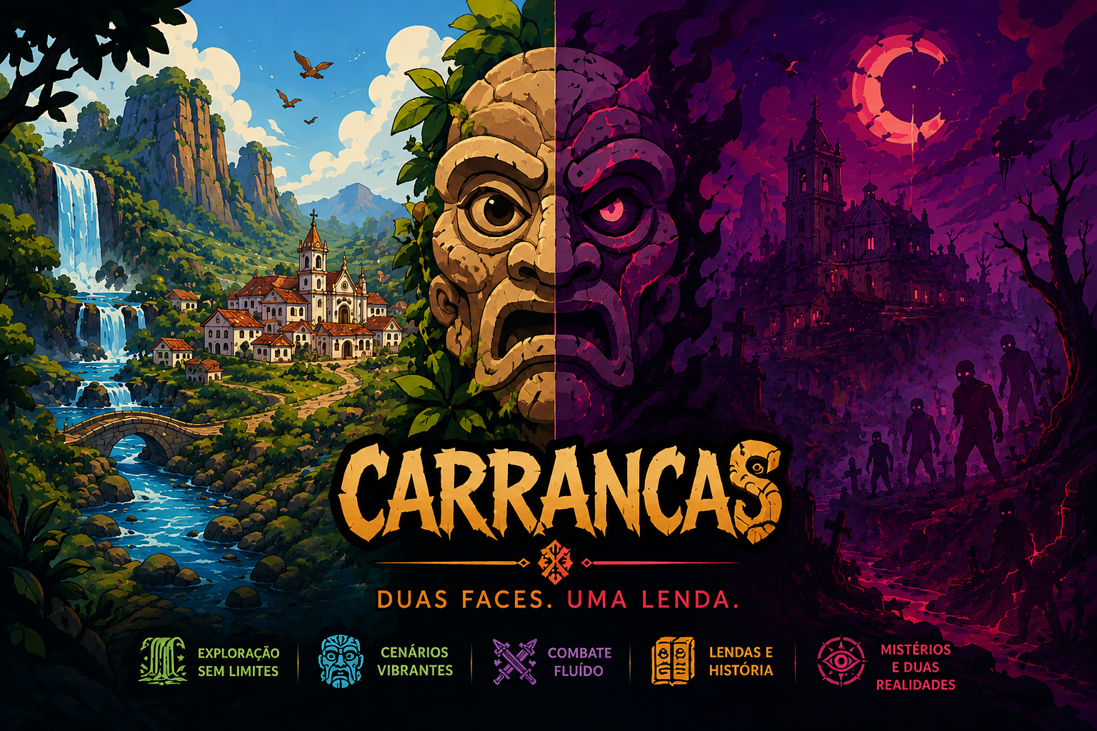 Arte de apresentação de Carrancas: Entre Duas Faces
